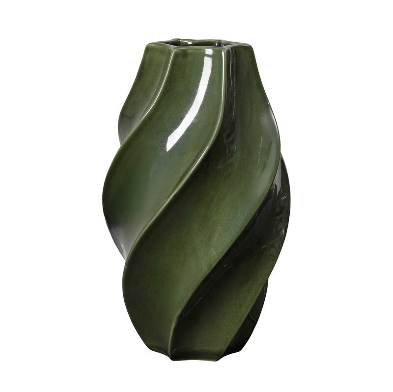 Broste Vase Odette Tall - Glossy Hunter Green image number 0